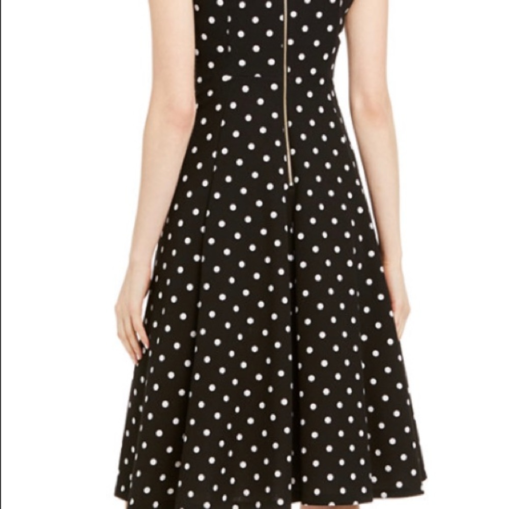 Calvin Klein “Fit ‘N Flare” Polka Dot Dress